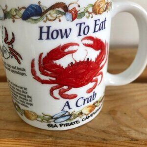 Vintage Crab Mug - Sea Pirate Campground Souvenir